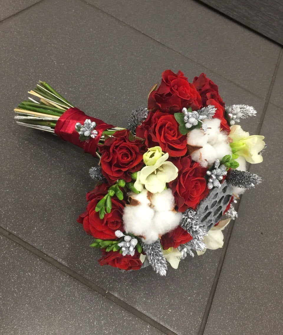 Bride's wedding bouquet "Winter Charm"