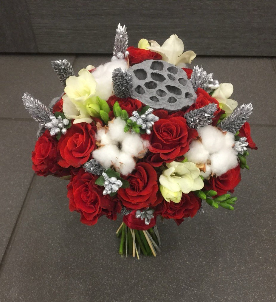 Bride's wedding bouquet "Winter Charm"