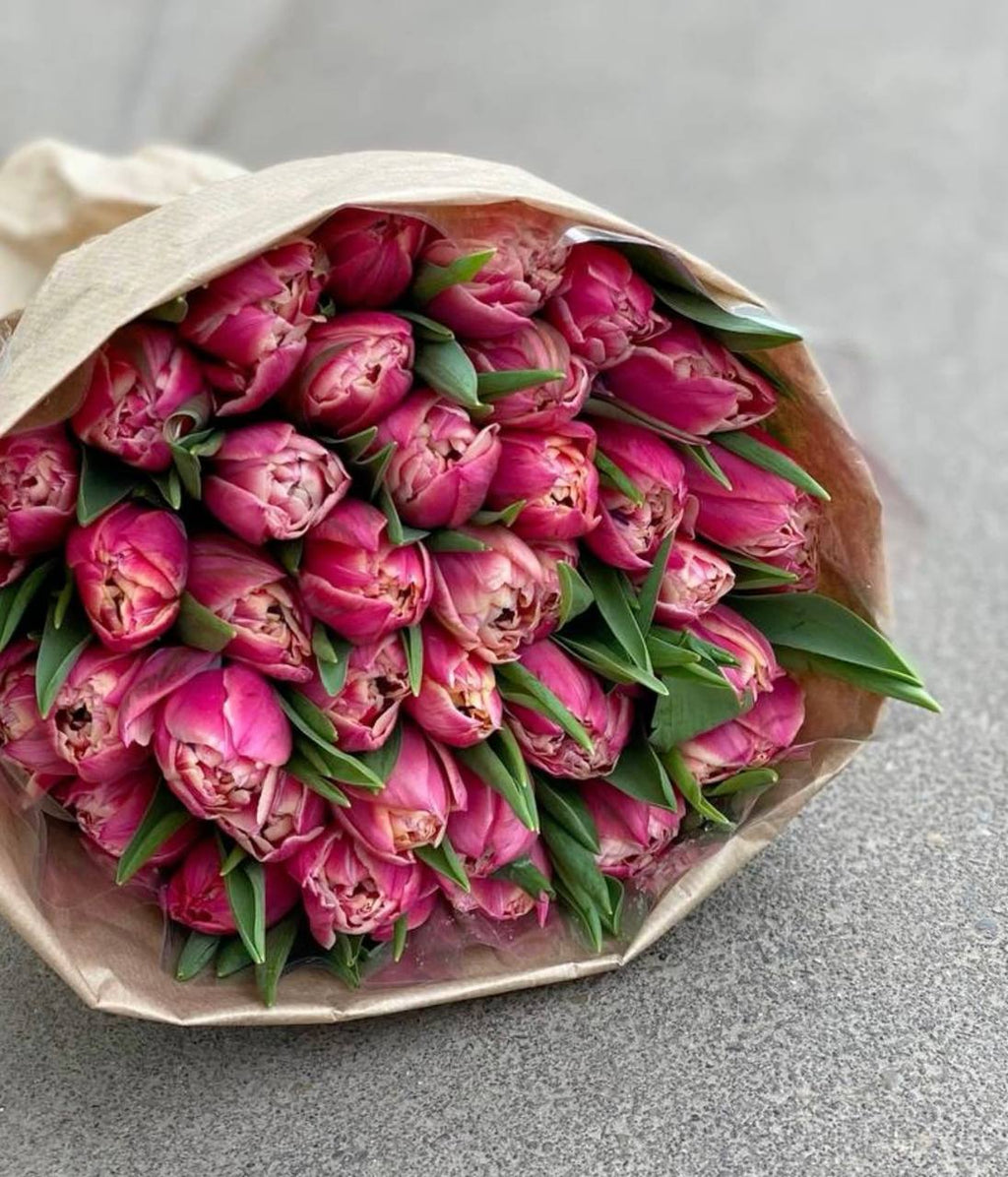 50 Tulips Bouquet - AVAFlowersUSA