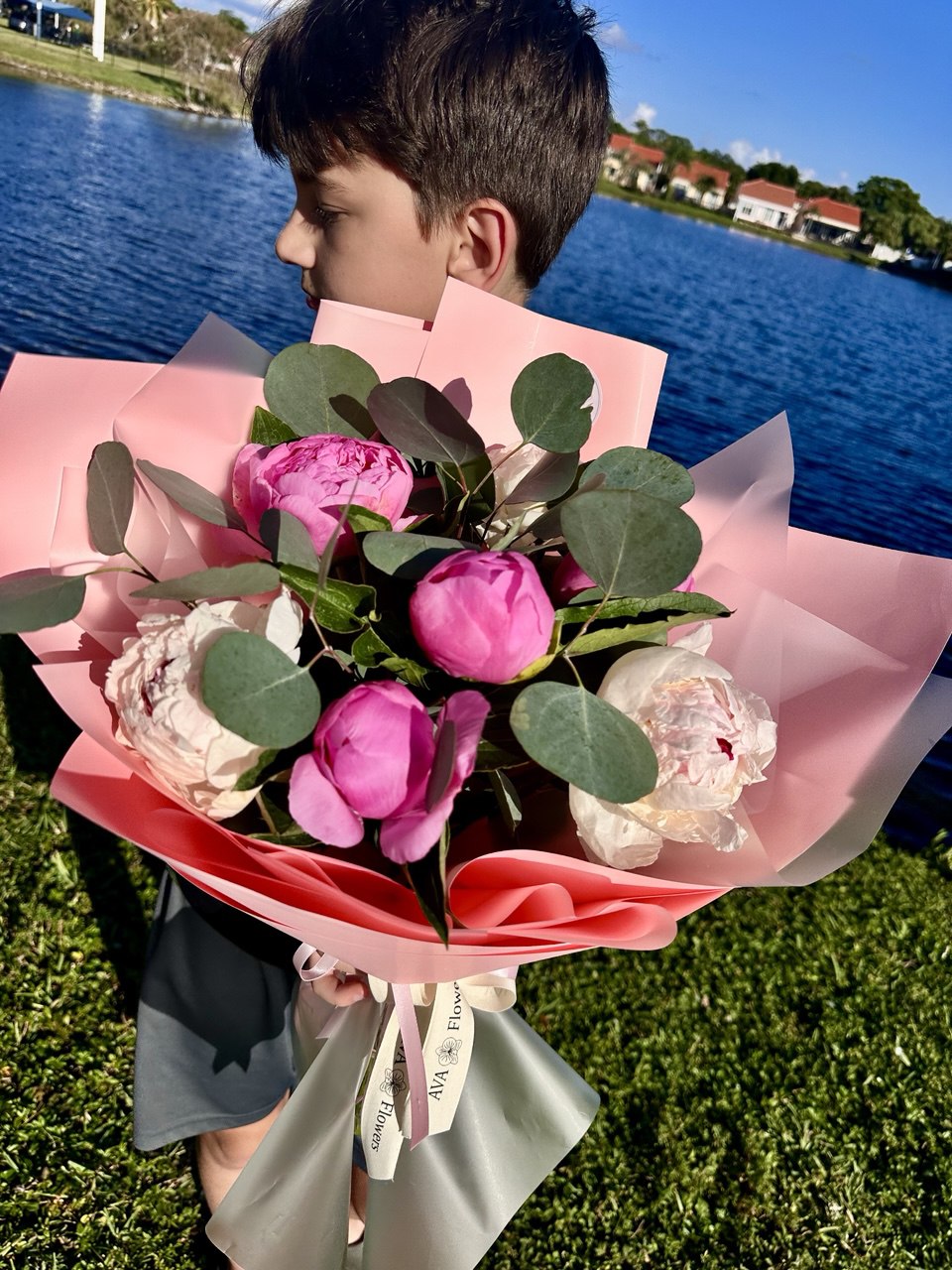 Bouqet “Peony Bliss” - AVAFlowersUSA