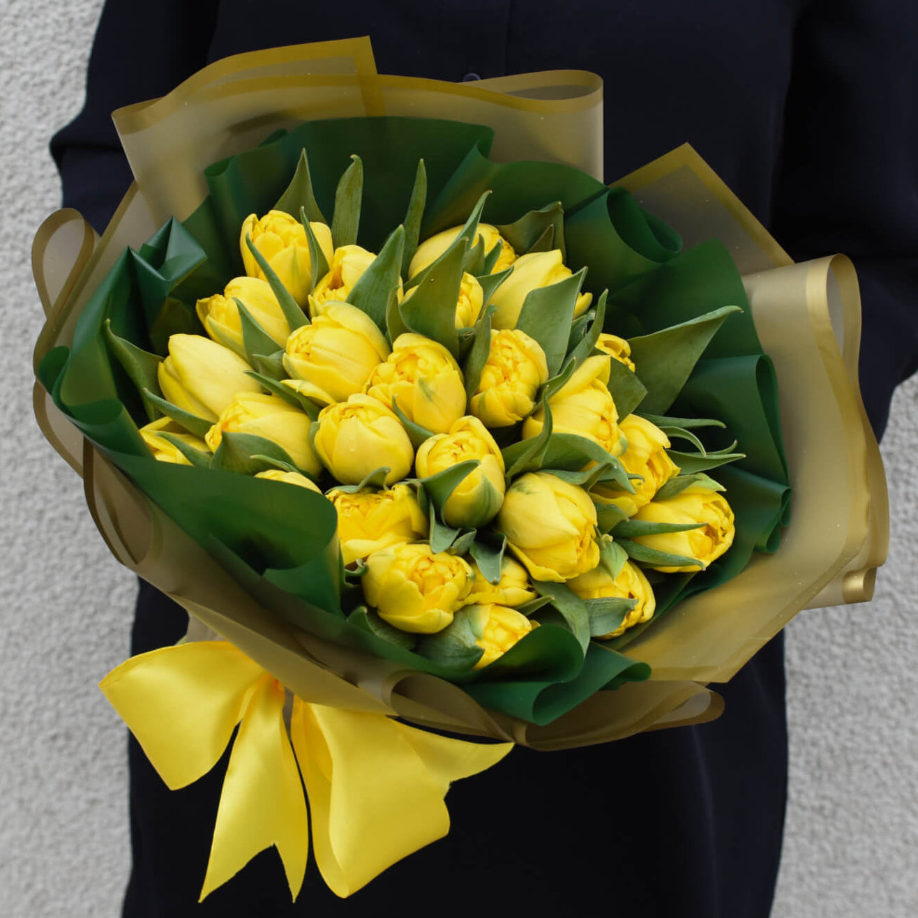 Premium Yellow Tulips - AVAFlowersUSA